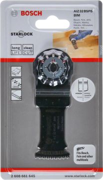 Bosch Starlock Testere Ucu Hard Wood AIZ 32 BSPB 32 mm (1 Adet) - 2608661645
