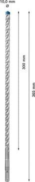 Bosch Kırıcı Delici Uç SDS-Plus-7X Expert 10x365 mm (1 Adet) - 2608900101