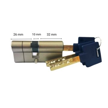 Doras 68 mm D7 3 Anahtarlı 7 Pimli Saten Barel