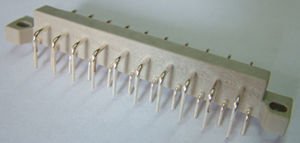 Assmann Dın 41617 Connector Dın/Vg, Male, 21-Poles, Pins (R/A) Silver Plated