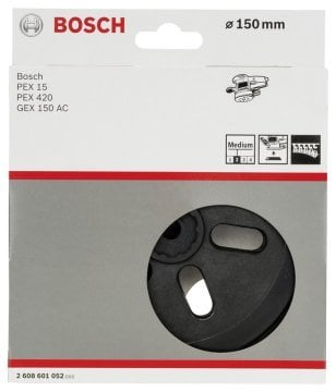 Bosch Zımpara Tabanı 6 Delik 150 mm Orta (GEX 150 AC/PEX 15) - 2608601052