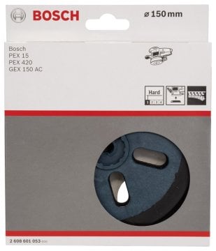 Bosch Zımpara Tabanı 6 Delik 150 mm Sert (GEX 150 AC - PEX 15 AE) - 2608601053