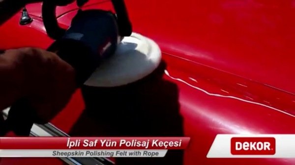 Dekor Rulo Saf Yün Polisaj Keçesi (Cırtlı) 20 Cm