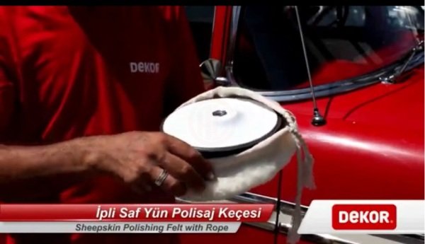 Dekor Rulo Saf Yün Polisaj Keçesi (İpli) 20 Cm
