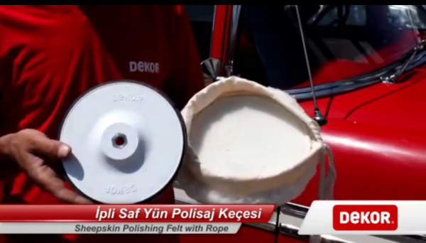Dekor Rulo Saf Yün Polisaj Keçesi (İpli) 20 Cm