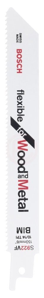 Bosch Panter Testere Bıçağı Flexible For Wood And Metal S 922 VF 150 mm (25 Adet) - 2608657558