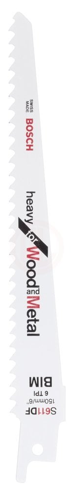 Bosch Panter Testere Bıçağı Heavy For Wood And Metal S 611 DF 150 mm (25 Adet) - 2608657561