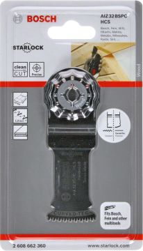 Bosch Starlock Testere Ucu Hard Wood AIZ 32 BSPC 32 mm (1 Adet) - 2608662360