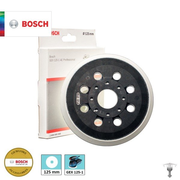 Bosch Zımpara Tabanı 8 Delik 125 mm Orta (GEX 125-1 AE) - 2608000349