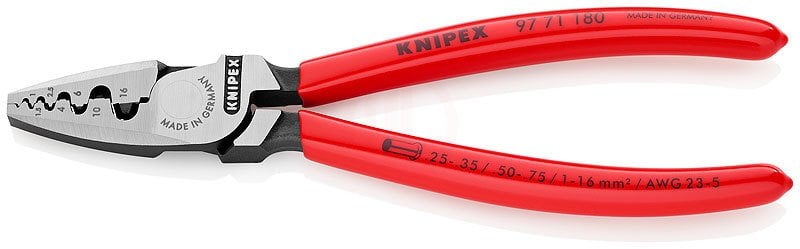 Knipex 97 71 YÜKSÜK SIKMA PENSİ 180 MM - KNI9771180