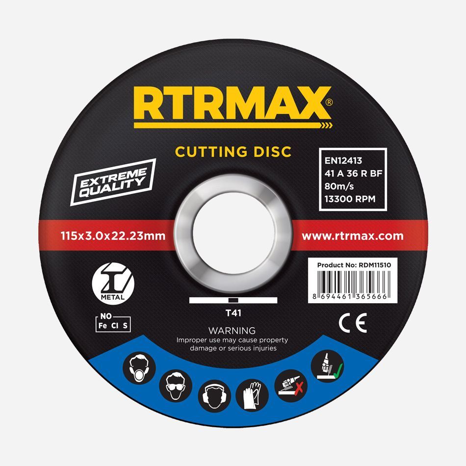 Rtrmax RDM11510 Metal-İnox Kesici Disk 115 x 1.0 x 22