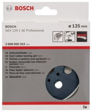 Bosch Zımpara Tabanı 8 Delik 125 mm Sert (GEX 125-1 AE) - 2608000352