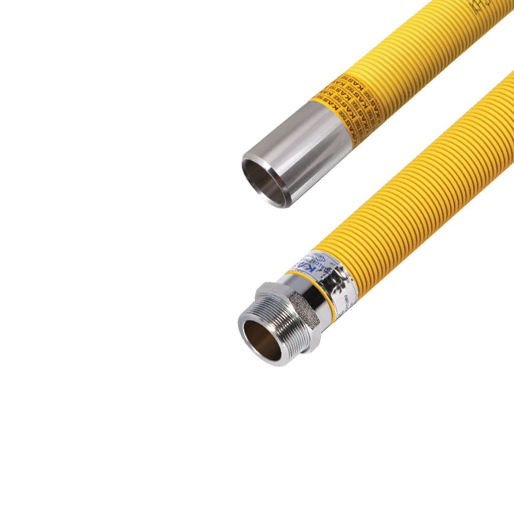 KAS Flex Kompansatör Bağlantı Paslanmaz Makaronlu NN 11 Diş 60 Cm 1 İnç