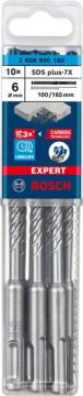 Bosch Kırıcı Delici Uç SDS-Plus-7X Expert 6x165 mm (10 Adet) - 2608900160