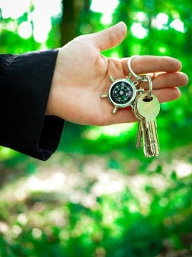Işık Camping Anahtarlıklı Pusula
