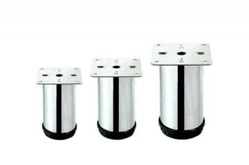 Keskin Plastik Bingolu Ayak Ø 42 Plastik Gri Bingolu Ayaklar Krom 6 Cm