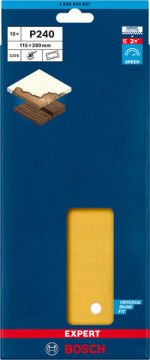 Bosch Expert Zımpara Kağıdı 115x280 240 Kum 14 Delikli 10 Lu Paket - 2608900851