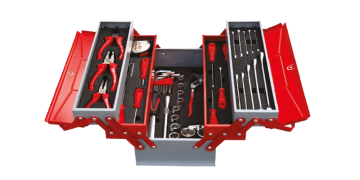 İzeltaş Mekanikçi Takım Çantası 5 Gözlü 62 Parça