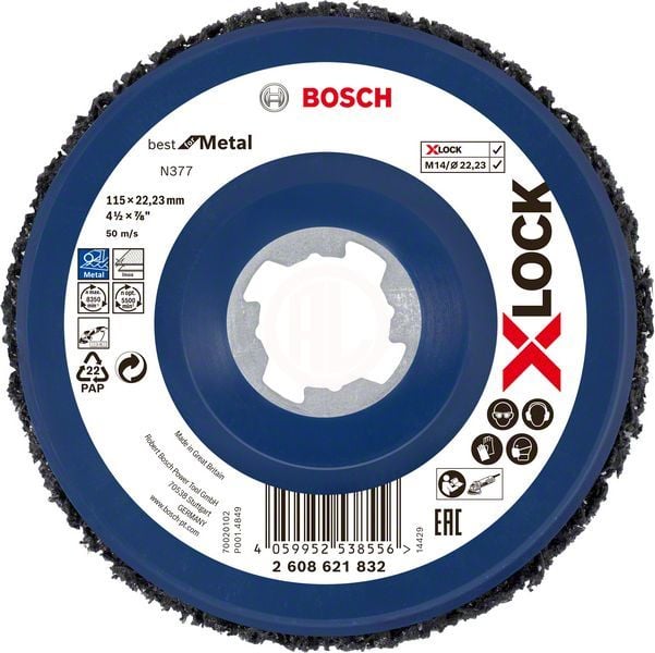 Bosch X-Lock Metal Inox Keçe Disk 115 mm - 2608621832