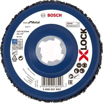 Bosch X-Lock Metal Inox Keçe Disk 115 mm - 2608621832
