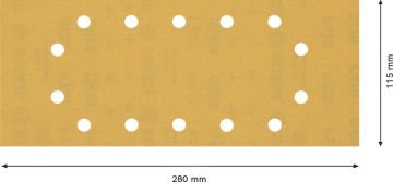 Bosch Expert Zımpara Kağıdı 115x280 320 Kum 14 Delikli 10 Lu Paket - 2608900869