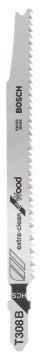 Bosch Dekupaj Testere Bıçağı ExtraClean For Wood T308 B 117 mm (3 Adet) - 2608663750