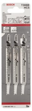 Bosch Dekupaj Testere Bıçağı ExtraClean For Wood T308 B 117 mm (3 Adet) - 2608663750