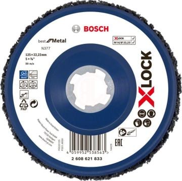 Bosch X-Lock Metal Inox Keçe Disk 125 mm - 2608621833