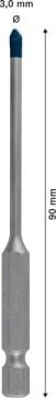 Bosch Seramik Matkap Ucu Expert HEX-9 HardCeramic 3x70 mm - 2608900587