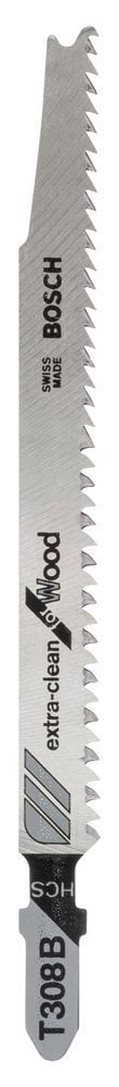 Bosch Dekupaj Testere Bıçağı ExtraClean For Wood T308 B 117 mm (100 Adet) - 2608663753