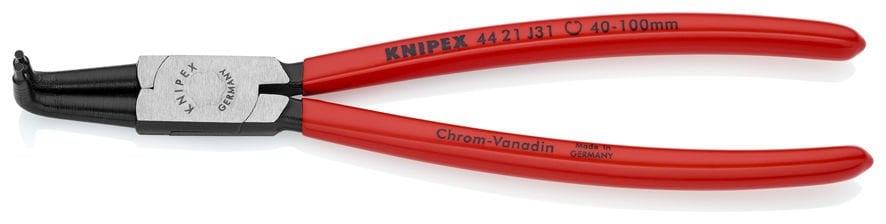 Knipex İç Segman Pensi Eğri 90° Polisaj İnce İzole 215 Mm (44 21 J31)