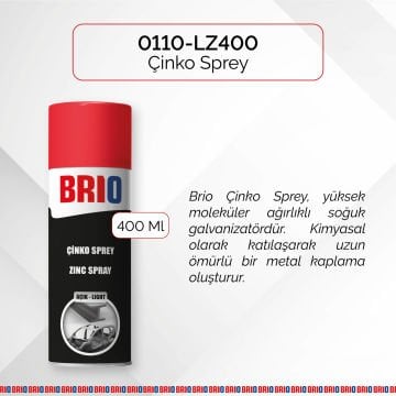 Brio Çinko Sprey Açık 400 Ml