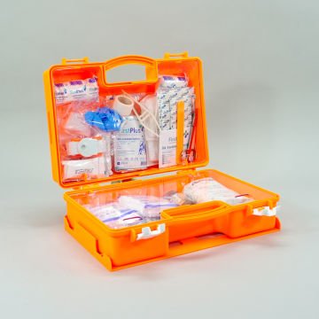 FirstPlus İlk Yardım Seti İş Yeri Turuncu Çantalı ve Duvar Monte Aparatlı - FP04.101