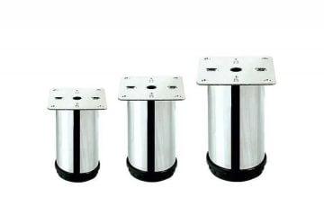 Keskin Plastik Bingolu Ayak Ø 42 Plastik Gri Bingolu Ayaklar Krom 20 Cm