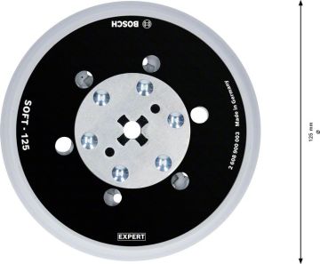 Bosch Sistem Aksesuarı / Expert Zımpara Tabanı ÇD-Y 125 mm (GET55-125) - 2608900003