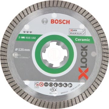 Bosch X-Lock Elmas Kesme Diski Best For Ceramic Extraclean Turbo 125x22,23 mm - 2608615132