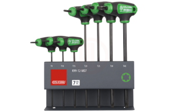 Ceta Form 7 Parça T Saplı Torx Anahtar Takımı (Metal Stand İle)