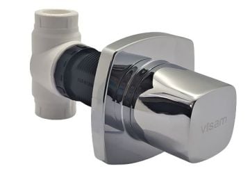 Visam Ankastre Stop Valf Yuvarlak Metal Volanlı 3/4 İnç