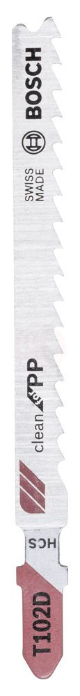 Bosch Dekupaj Testere Bıçağı Clean For PP T 102 D 100 mm (5 Adet) - 2608667444