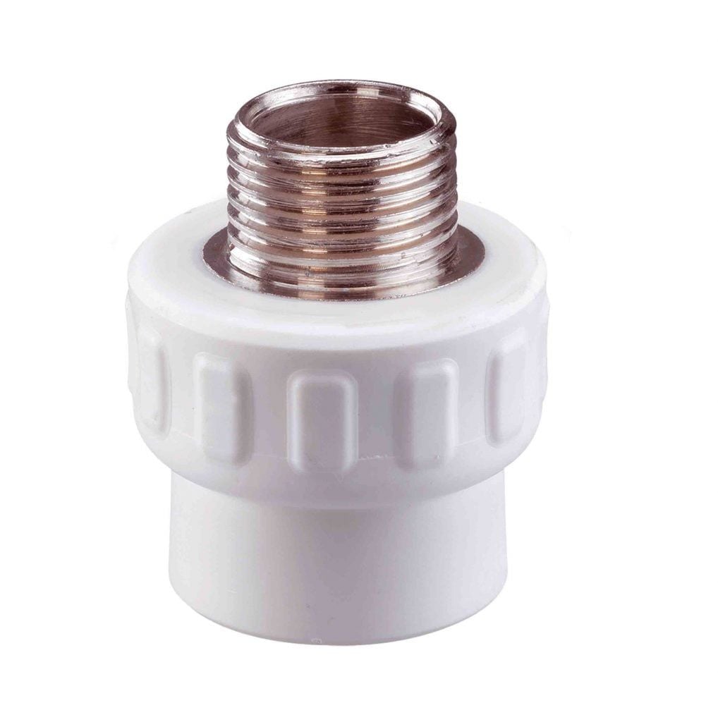 KAS PPRC Dış Dişli Nipel Beyaz 40 x 1 1/4 İnç