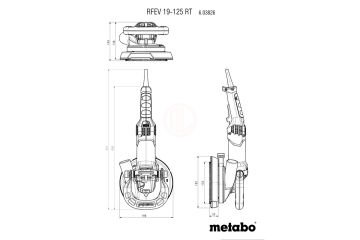 Metabo Renovasyon Taşlama Makinesi RFEV 19-125 RT (125 mm)