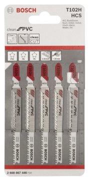 Bosch Dekupaj Testere Bıçağı Clean For PVC T 102 H 100 mm (5 Adet) - 2608667446