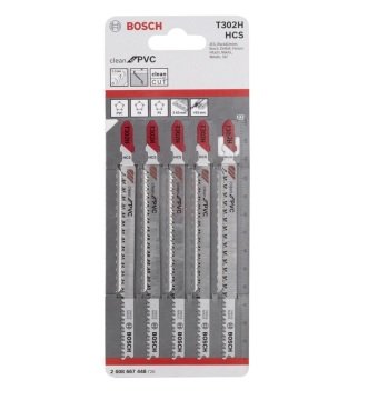 Bosch Dekupaj Testere Bıçağı Clean For PVC T 302 H 132 mm (5 Adet) - 2608667448