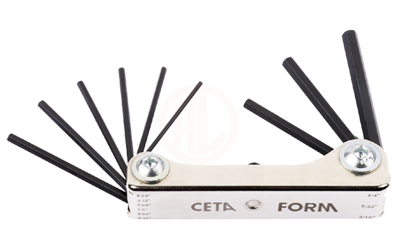 Ceta Form 9 Parça Çakı Tipi Allen Anahtar Seti #2 Metal Kasa Sae