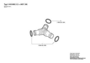 Bosch Asy 100 3 Lu Hortum Baglanti - 0600802013