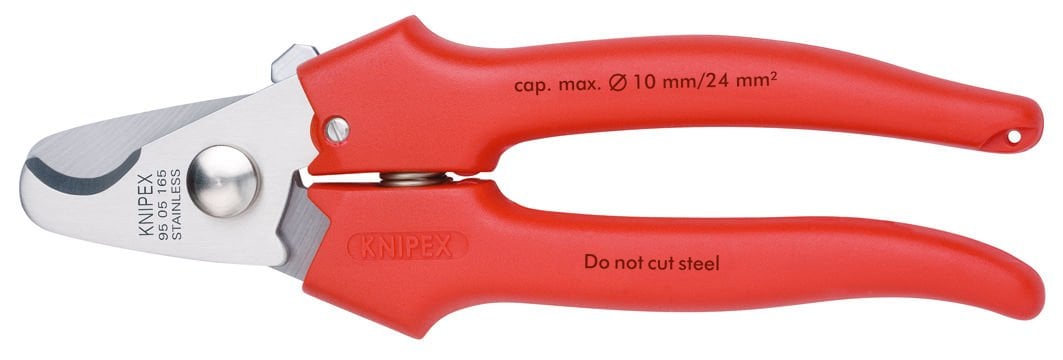 Knipex Kablo Makası Yaylı İnce İzole 165 Mm (95 05 165)
