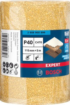 Bosch Expert Zımpara Kağıdı 115x5000 Mm 40 Kum 1 Li Paket - 2608900896