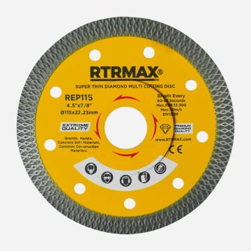 Rtrmax REP115 115 Çapraz Dişli Hassas Kesim Elmas Testere İnce