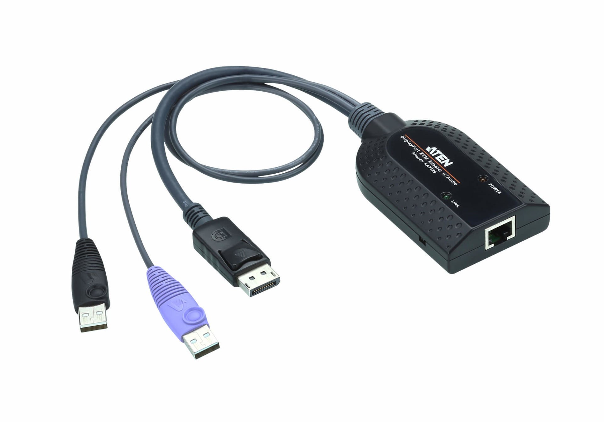 Aten Usb Displayport Sanal Medya Kvm Adaptörü (Akıllı Kart Okuyucu Ve Audio De-Embedder Destekler)