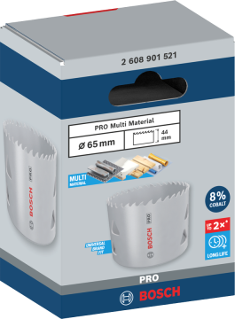 Bosch Aksesuar PRO Multi Material Delik Açma Testeresi 65 Mm 2608901521